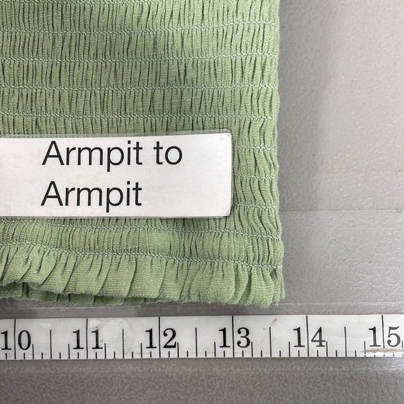 Love Tree Dress Womens Large Green NWT Cute Panel Strapless Maxi Smocked Boho - Picture 14 of 17